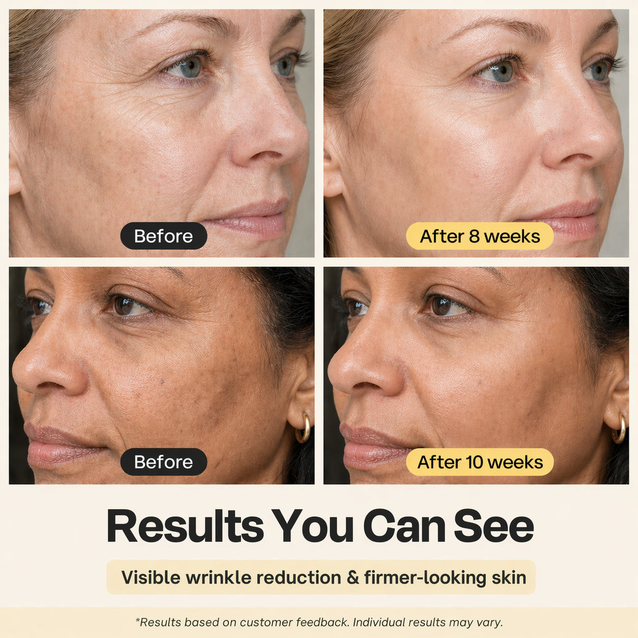 Deep Collagen Silk Peptide Serum for Mature Skin