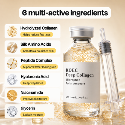 Deep Collagen Silk Peptide Serum for Mature Skin