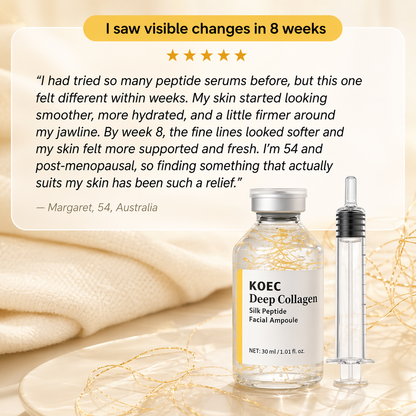 Deep Collagen Silk Peptide Serum for Mature Skin