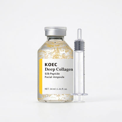 Koecare Deep Collagen Silk Peptide Serum bottle - formulated with hyaluronic acid and ceramides for women 45+